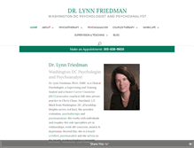 Tablet Screenshot of drlynnfriedman.com